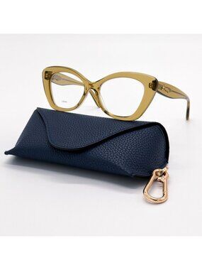 NEW LOEWE EYEGLASSES LW50067I 096 GLOSSY GREEN WOMEN EYEWEAR